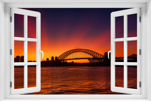 Fototapeta Naklejka Na Ścianę Okno 3D - sunrays over Sydney