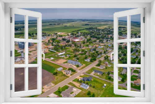 Fototapeta Naklejka Na Ścianę Okno 3D - Aerial View of Castlewood, South Dakota which is home to Governor Kristi Noem