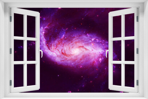 Fototapeta Naklejka Na Ścianę Okno 3D - Bright, beautiful galaxy on a dark background. Elements of this image furnished by NASA