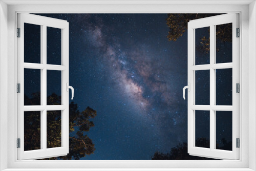 Fototapeta Naklejka Na Ścianę Okno 3D - Bright and Beautiful Milky Way