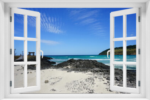 Fototapeta Naklejka Na Ścianę Okno 3D - fine view with seaside gazebo