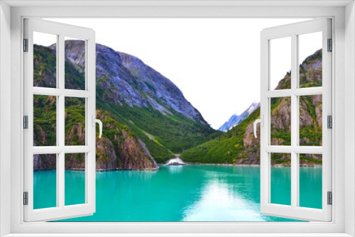 Fototapeta Naklejka Na Ścianę Okno 3D - Mountain and Waterscape 