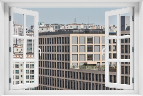 Fototapeta Naklejka Na Ścianę Okno 3D - building in the city