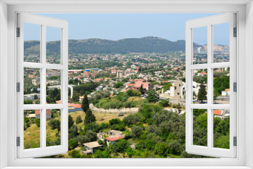 Fototapeta Naklejka Na Ścianę Okno 3D - Cityscape panorama of Old Bar town from ancient fortress walls. Montenegro, Europe