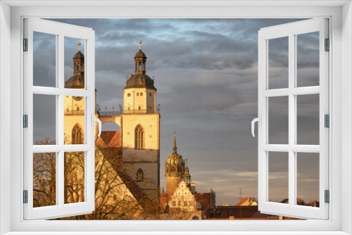 Fototapeta Naklejka Na Ścianę Okno 3D - wittenberg_town_church