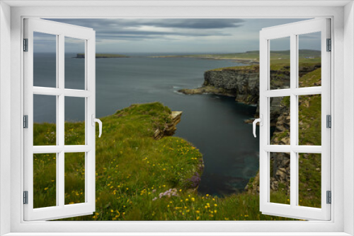 Fototapeta Naklejka Na Ścianę Okno 3D - Cliffs near Birsay, Orkney, Scotland