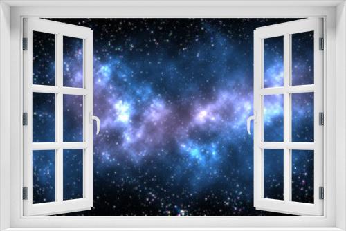 Fototapeta Naklejka Na Ścianę Okno 3D - Beautiful nebula with shining stars. Infinite universe