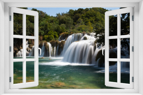 Fototapeta Naklejka Na Ścianę Okno 3D - Skradin Buk waterfall