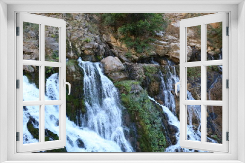 Fototapeta Naklejka Na Ścianę Okno 3D - Tomara Waterfall in Gumushane, Turkey.