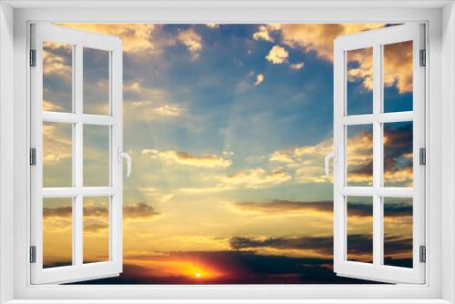 Fototapeta Naklejka Na Ścianę Okno 3D - Beautiful sky at dawn.