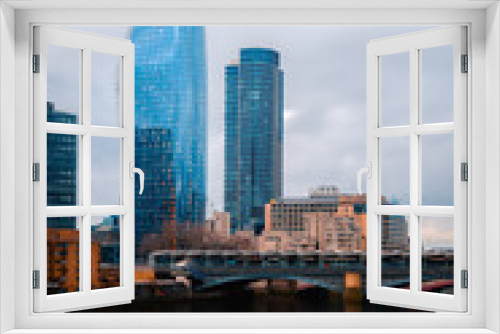 Fototapeta Naklejka Na Ścianę Okno 3D - london city skyline
