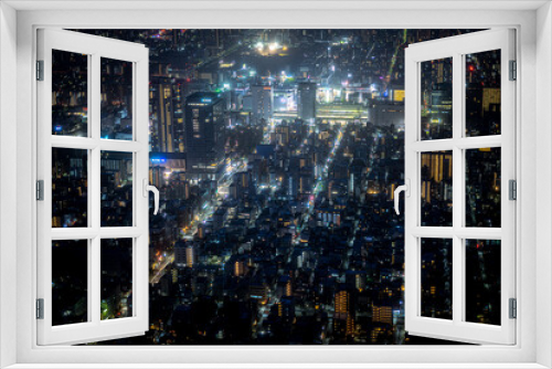 Fototapeta Naklejka Na Ścianę Okno 3D - 東京の街並み（東京スカイツリーから撮影）