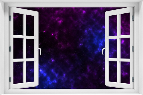 Fototapeta Naklejka Na Ścianę Okno 3D - abstract background using a space or nebula theme with a composition of bright purple and bright blue