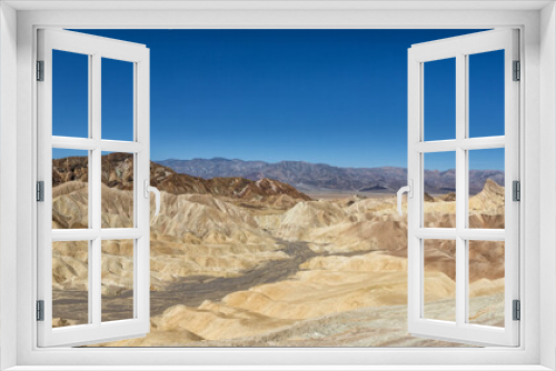 Fototapeta Naklejka Na Ścianę Okno 3D - Rolling Desert Mountains - Widescreen