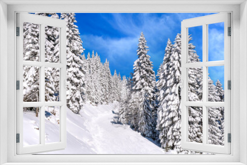 Fototapeta Naklejka Na Ścianę Okno 3D - Panorama of ski resort Kopaonik, Serbia