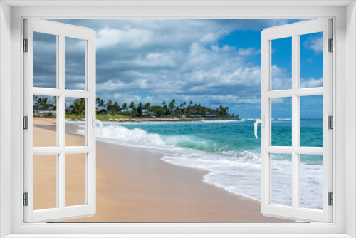 Fototapeta Naklejka Na Ścianę Okno 3D - Summer at Makaha Beach, Oahu, Hawaii