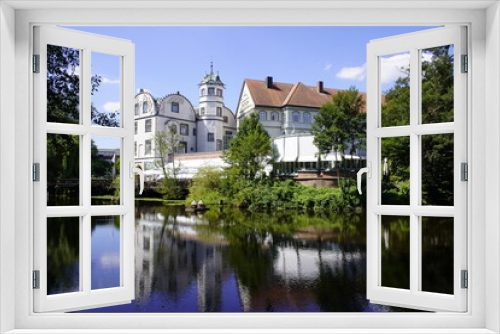 Fototapeta Naklejka Na Ścianę Okno 3D - Gifhorn Castle (German: Schloss Gifhorn) is a castle in Gifhorn, Germany, built between 1525 and 1581 in the Weser Renaissance style.