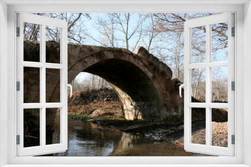 Fototapeta Naklejka Na Ścianę Okno 3D - Old stone bridge Glistra Konya Turkey
