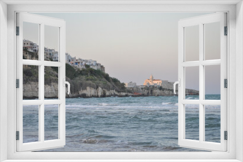 Fototapeta Naklejka Na Ścianę Okno 3D - White cliffs in Vieste