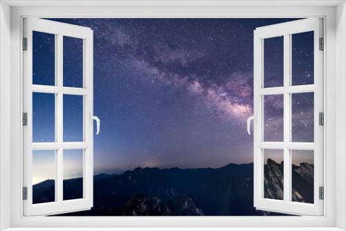 Fototapeta Naklejka Na Ścianę Okno 3D - galaxy view in the mountains