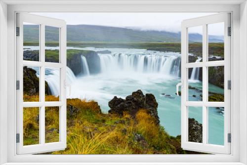 Fototapeta Naklejka Na Ścianę Okno 3D - Island Godafoss