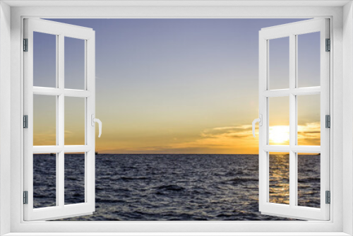 Fototapeta Naklejka Na Ścianę Okno 3D - Abend am Meer