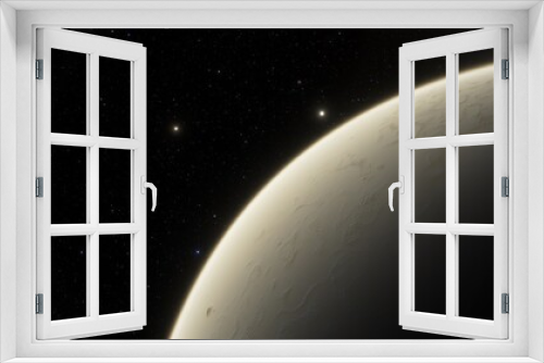 Fototapeta Naklejka Na Ścianę Okno 3D - Planets and galaxy, science fiction wallpaper. Beauty of deep space. Billions of galaxy in the universe Cosmic art background 3d render

