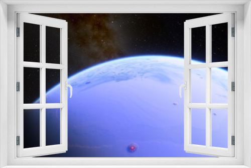 Fototapeta Naklejka Na Ścianę Okno 3D - Planets and galaxy, science fiction wallpaper. Beauty of deep space. Billions of galaxy in the universe Cosmic art background 3d render