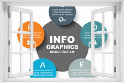 Infographic design template with place for your data. Vector illustration.