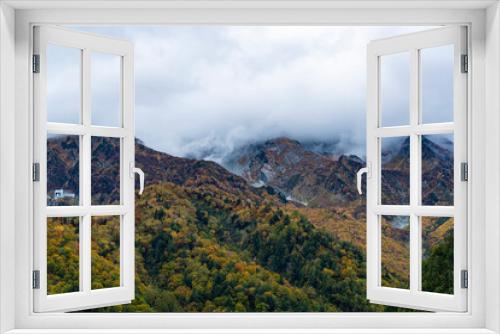 Fototapeta Naklejka Na Ścianę Okno 3D - 山, 風景, 空, 自然