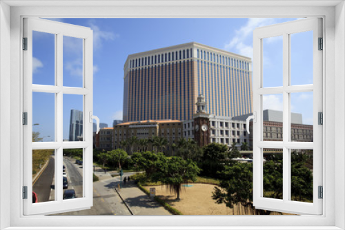 Fototapeta Naklejka Na Ścianę Okno 3D - Macau city building