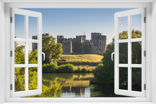 Fototapeta Naklejka Na Ścianę Okno 3D - Caerphilly Castle