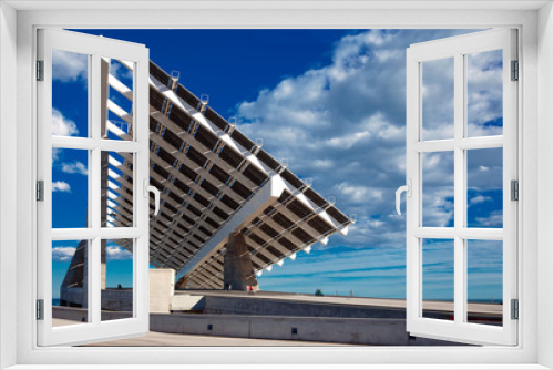 Fototapeta Naklejka Na Ścianę Okno 3D - photovoltaic plate in Forum area. Barcelona