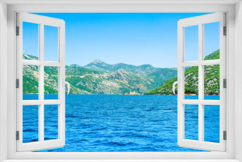 Fototapeta Naklejka Na Ścianę Okno 3D - Beautiful summer landscape of the Bay of Kotor coastline - Boka Bay
