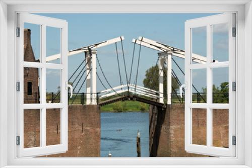 Fototapeta Naklejka Na Ścianę Okno 3D - Historische Zugbrücke