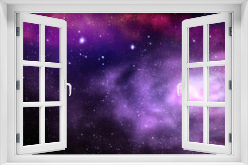 Fototapeta Naklejka Na Ścianę Okno 3D - Galaxies in space. Abstract outer space background. Night sky - Universe filled with stars, nebula and galaxy. Galaxy Astronomy art, dramatic view. 3D illustration