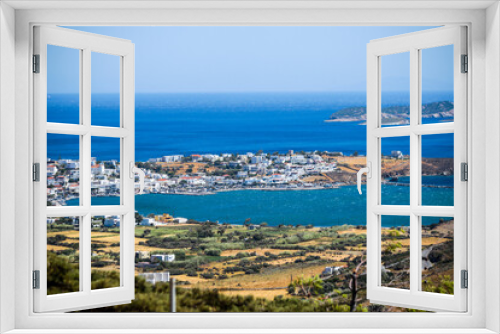 Fototapeta Naklejka Na Ścianę Okno 3D - gavrio city and port in andros island greece