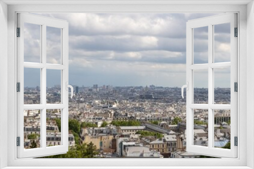 Fototapeta Naklejka Na Ścianę Okno 3D - Paris Skyline Panorama