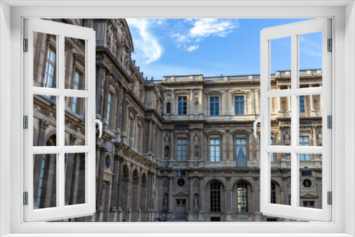 Fototapeta Naklejka Na Ścianę Okno 3D - facade of the building  Louvre
