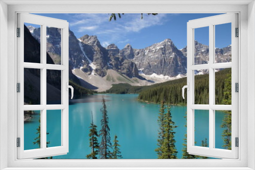 Fototapeta Naklejka Na Ścianę Okno 3D - Moraine Lake, Alberta, Banff, Canada