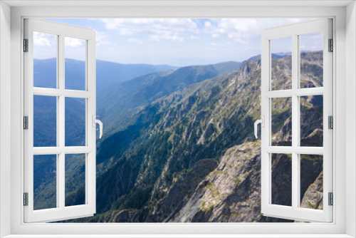 Fototapeta Naklejka Na Ścianę Okno 3D - Aerial view of Rila Mountain near Lovnitsa peak, Bulgaria