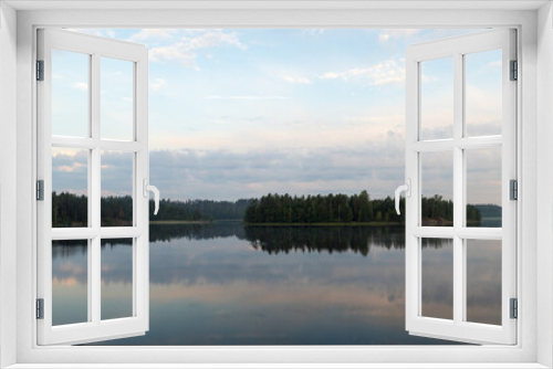 Fototapeta Naklejka Na Ścianę Okno 3D - panorama of a lake