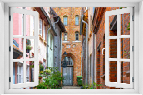 Fototapeta Naklejka Na Ścianę Okno 3D - Lübeck, Altstadt Höfe und Gassen