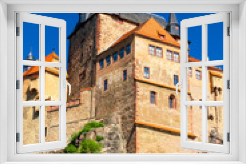 Fototapeta Naklejka Na Ścianę Okno 3D - View of Kriebstein Castle or Burg Kriebstein in the Saxony, Germany