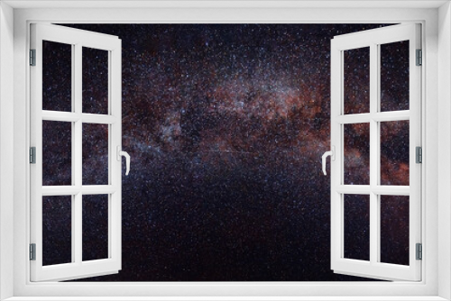 Fototapeta Naklejka Na Ścianę Okno 3D - Starry sky milky way panorama. Abstract natural background