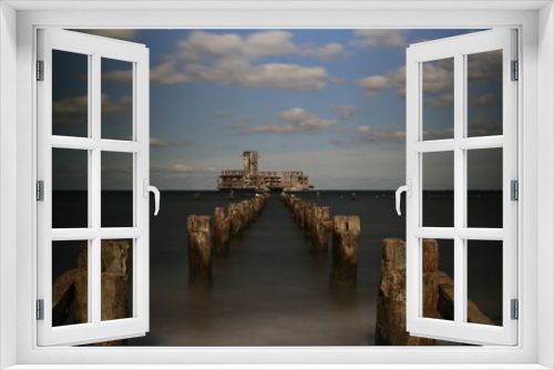 Fototapeta Naklejka Na Ścianę Okno 3D - long exposure sea