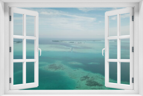 Fototapeta Naklejka Na Ścianę Okno 3D - Pristine blue ocean, rock islands in Palau