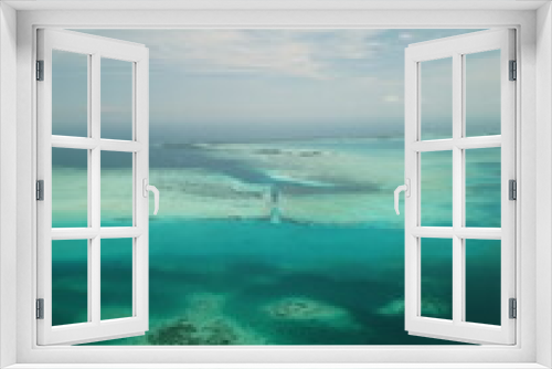 Fototapeta Naklejka Na Ścianę Okno 3D - Pristine blue ocean, rock islands in Palau