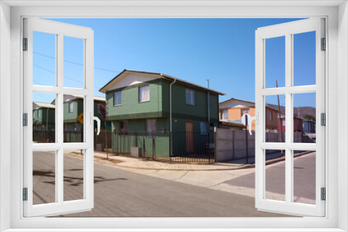Fototapeta Naklejka Na Ścianę Okno 3D - Housing projects in Santiago de Chile, South America