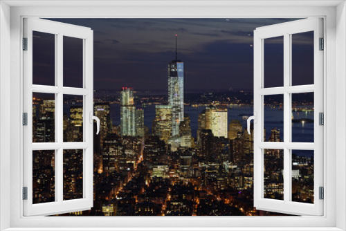 Fototapeta Naklejka Na Ścianę Okno 3D - Manhattan seen from Empire State Building, New York City, USA